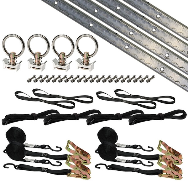 8' Single Tie Down System - Aluminum